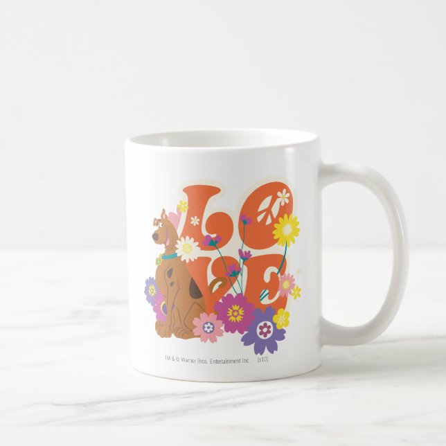 Caneca De Café Scooby-Doo "Love" (Direita)