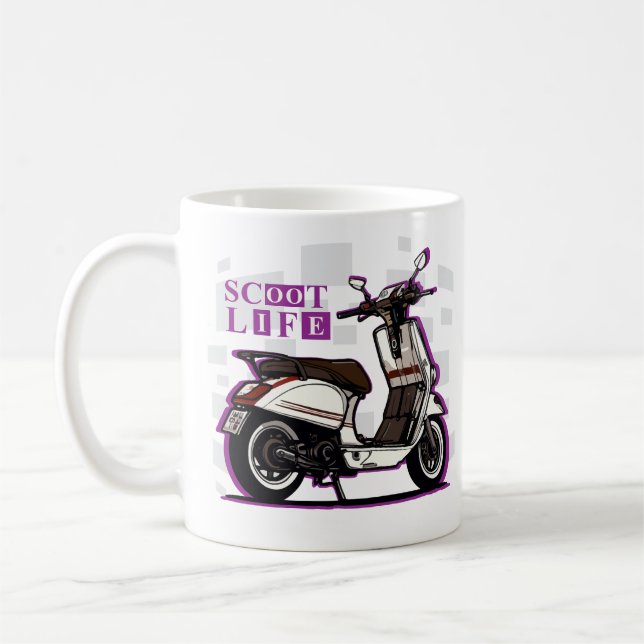 Caneca De Café Scooter (Esquerda)