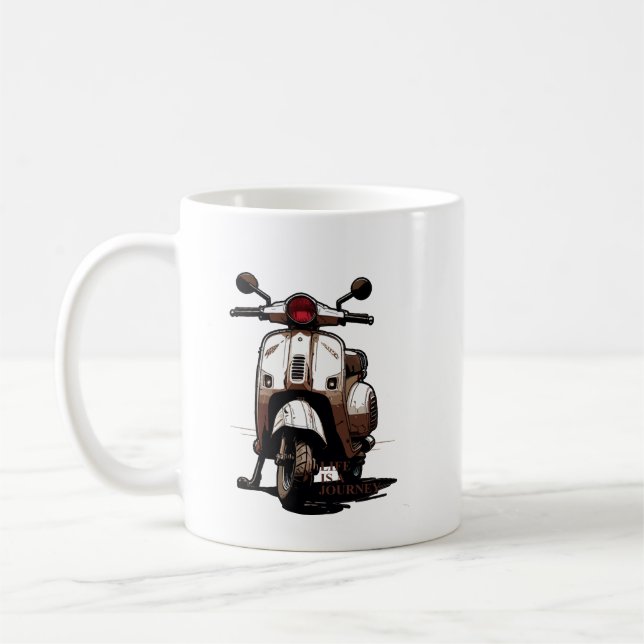 Caneca De Café Scooter (Esquerda)