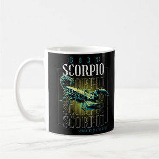 Caneca De Café Scorpio de nascer