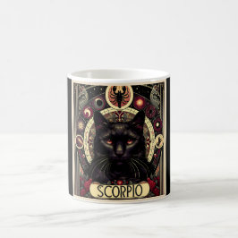 Caneca De Café Scorpio Intenso Cat Zodiac