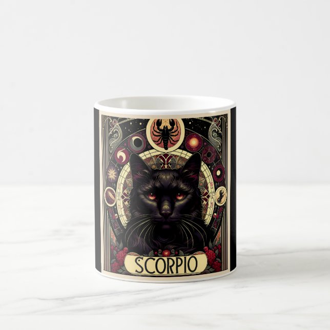 Caneca De Café Scorpio Intenso Cat Zodiac (Centro)