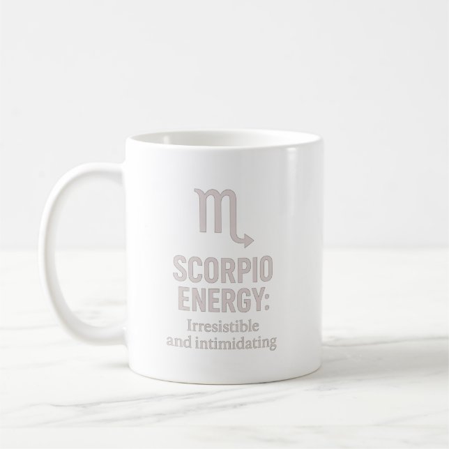 Caneca De Café Scorpio Irresistible and Intimidating Mug (Esquerda)