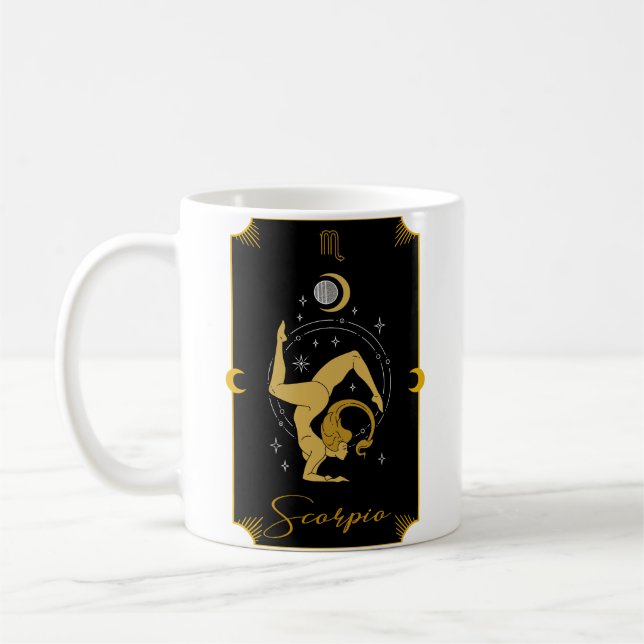 Caneca De Café Scorpio Saucy Indica Mug Astrológico (Esquerda)