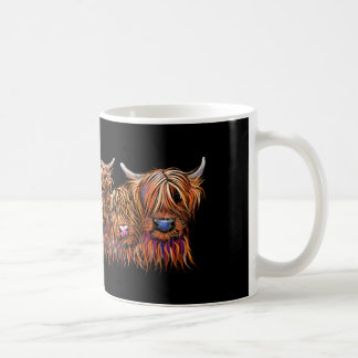 Caneca De Café SCoTiSH HigHLaND CoWs ' THe McHaiRY CooS '