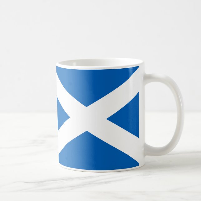Caneca De Café Scotland Flag Cerâmica Mug (Direita)