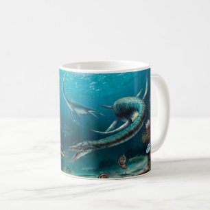 Caneca De Café Scotland jurássico - vida aquática antiga