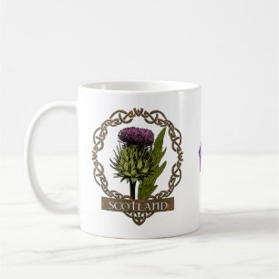Caneca De Café Scotland Scottish Thistle Celtic Knox Monogramas