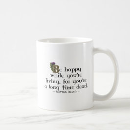 Caneca De Café Scotland Scottish Thistle Dourado Celtic Knots