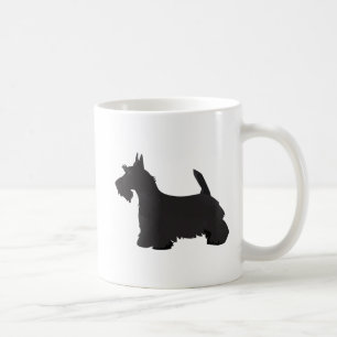 Caneca De Café Scottie Scottish Terrier Basic Breed SIlhouette