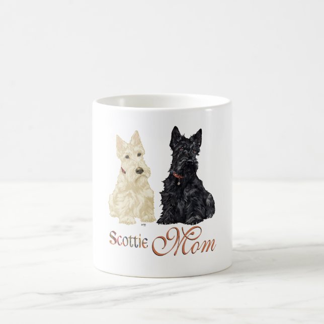 Caneca De Café Scotties Trigo e Preto no Dia das Mães (Centro)