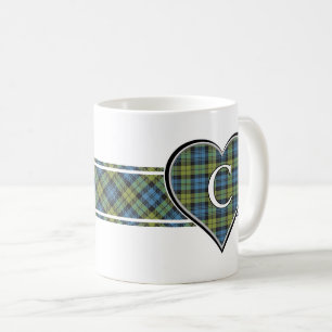 Caneca De Café Scottish Campbell Family Tartan Heart