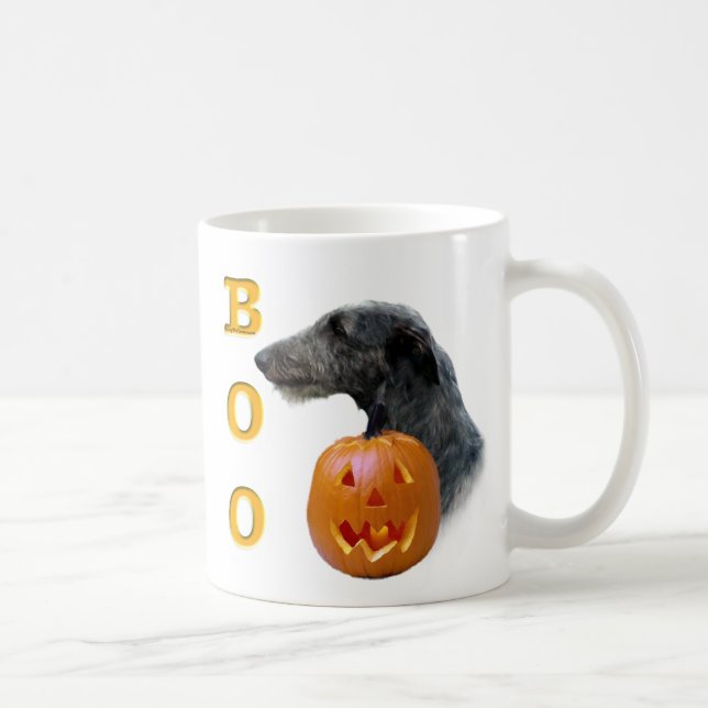 Caneca De Café Scottish Deerhound Boo (Direita)
