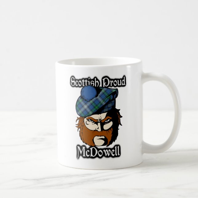 Caneca De Café Scottish do Tartan de McDowell do clã (Direita)