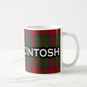 Caneca De Café Scottish do Tartan de McIntosh do clã