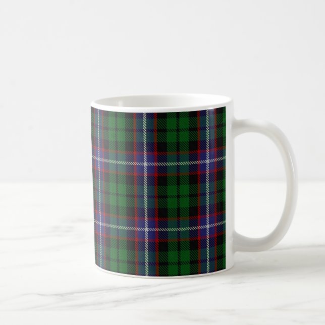 Caneca De Café Scottish do Tartan de Russell do clã (Direita)