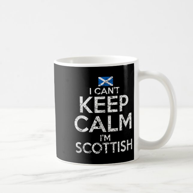 Caneca De Café Scottish Roots Scotland Scots Can't Keep Calm Funn (Direita)