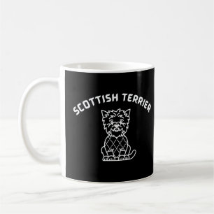 Caneca De Café Scottish Terrier dog Ideia de presente da mãe