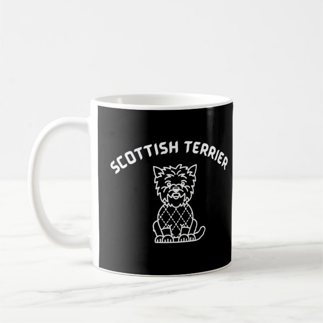 Caneca De Café Scottish Terrier dog Ideia de presente da mãe (Esquerda)