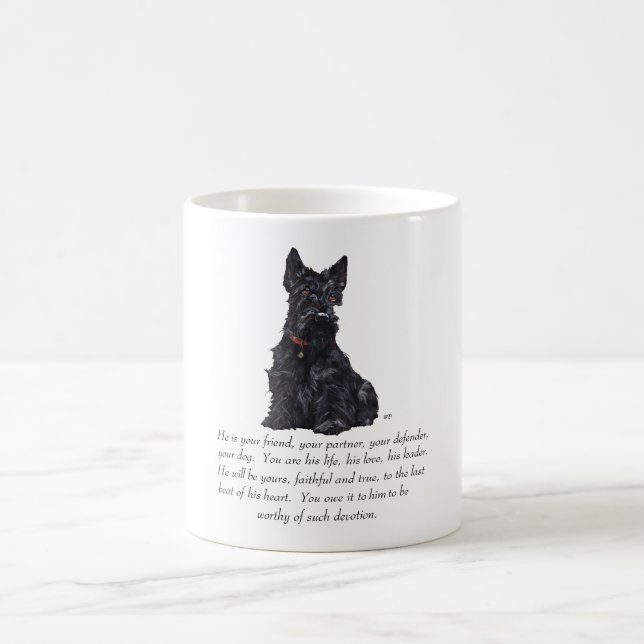 Caneca De Café Scottish Terrier Keepsasael - Cachorro MALE (Centro)