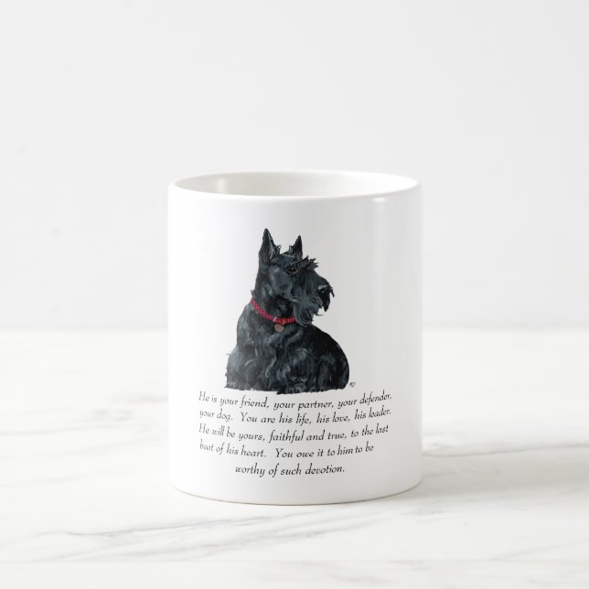 Caneca De Café Scottish Terrier Keepsasael - Cachorro MALE (Centro)