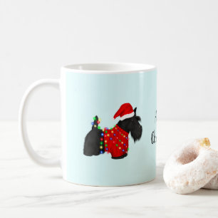 Caneca De Café Scottish Terrier (Scotty Dog) Natal