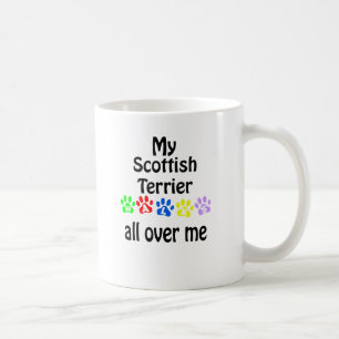 Caneca De Café Scottish Terrier Walks Design