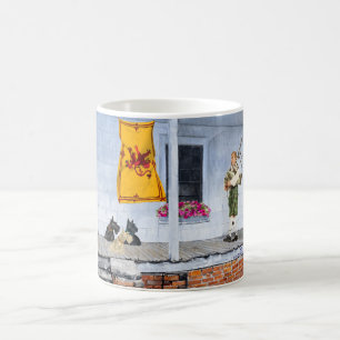 Caneca De Café Scottish Terriers Scotland Flag Bagpiper