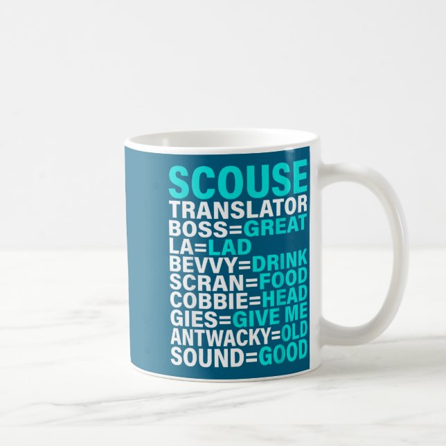Caneca De Café Scouse Accent Translator Funny Liverol  (Direita)