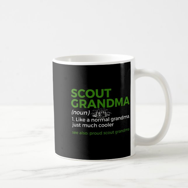 Caneca De Café Scouting Funny Scout Grandma Definition Proud Scou (Direita)