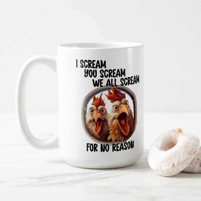 Caneca De Café Scream (Com Donut)