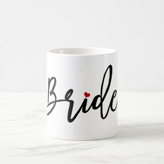 Caneca De Café Script Bride/Moderno do PixDezines (Centro)