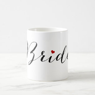 Caneca De Café Script Bride/Moderno do PixDezines