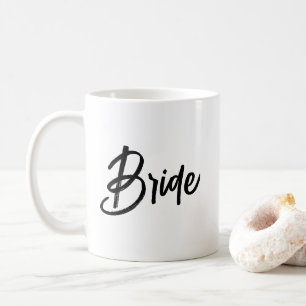 Caneca De Café Script Bride Na moda Brush