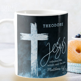 Caneca De Café Script Cross on Water Personalizado
