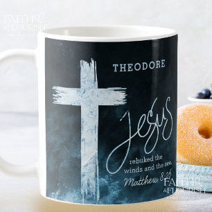 Caneca De Café Script Cross on Water Personalizado