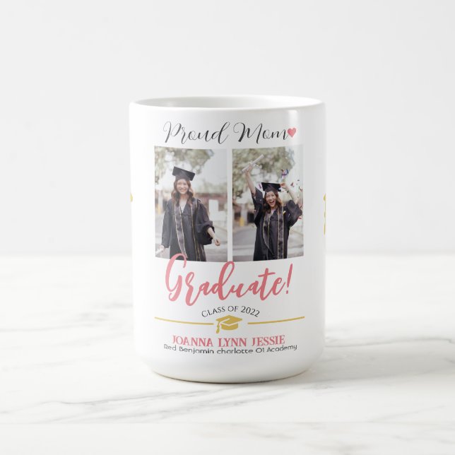 Caneca De Café Script de Obrigados de Boné ouro para gradação ele (Centro)