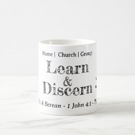 Caneca De Café Script de Pesquisa Berean Personalizado