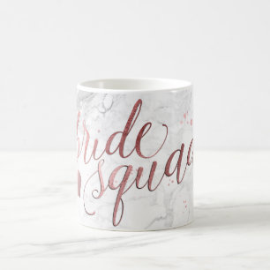 Caneca De Café Script Dourado do Quadrado Bride do PixDezines/Fau