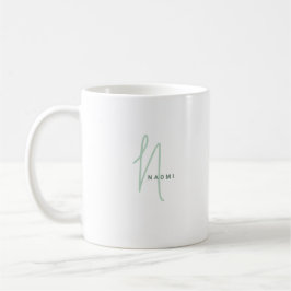 Caneca De Café Script Minimalista | Monograma