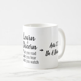 Caneca De Café Script Verso de Bíblia Bereana de Apologia