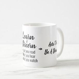 Caneca De Café Script Verso de Bíblia Bereana de Apologia