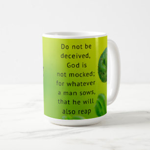 Caneca De Café Scripting Mug Galatianos 6:7
