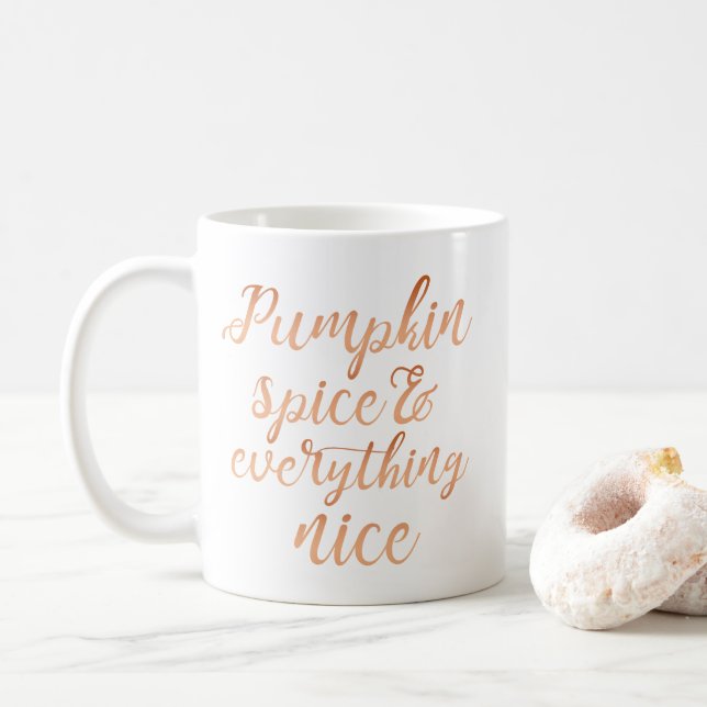 Caneca De Café Scripts de Pumpkin e tudo de bom (Com Donut)