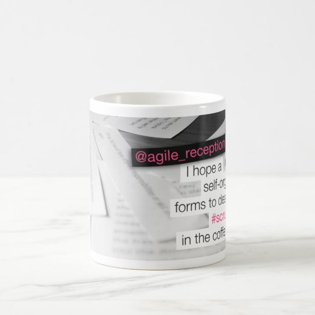 Caneca De Café Scrum na máquina do café (Centro)