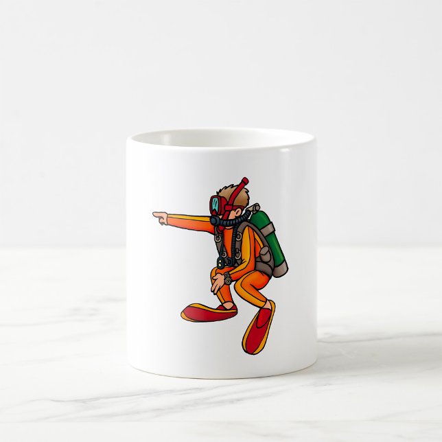 Caneca De Café Scuba Diver (Criador carregado)