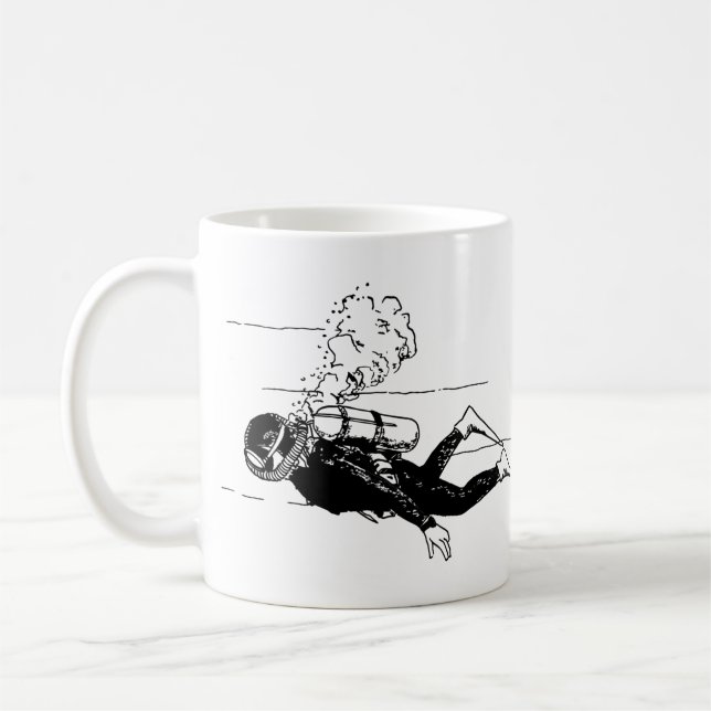 Caneca De Café Scuba Diver (Esquerda)