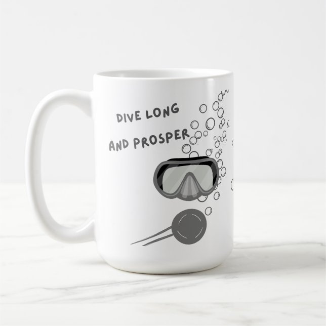 Caneca De Café Scuba Diver Mug, um presente para mergulhadores (Esquerda)