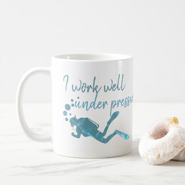 Caneca De Café Scuba Diving Mug (Com Donut)