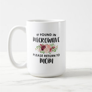 Caneca De Café Se Encontrado No Microwave, Por Favor Retorne À M